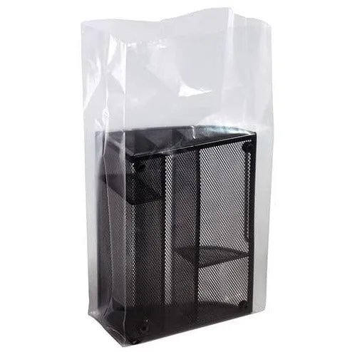 Clear Gusseted Bags on a Roll. 32 x 28 x 96 x 2 mil
