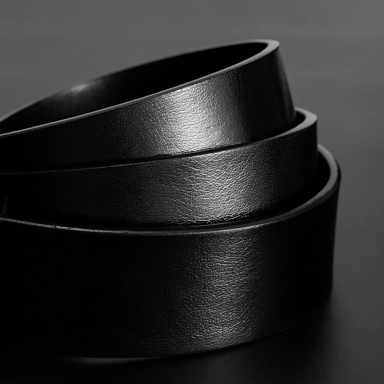maikun Mens Casual Dress Belt, Mens Leather Black Belt, Casual Wear Jeans Pants