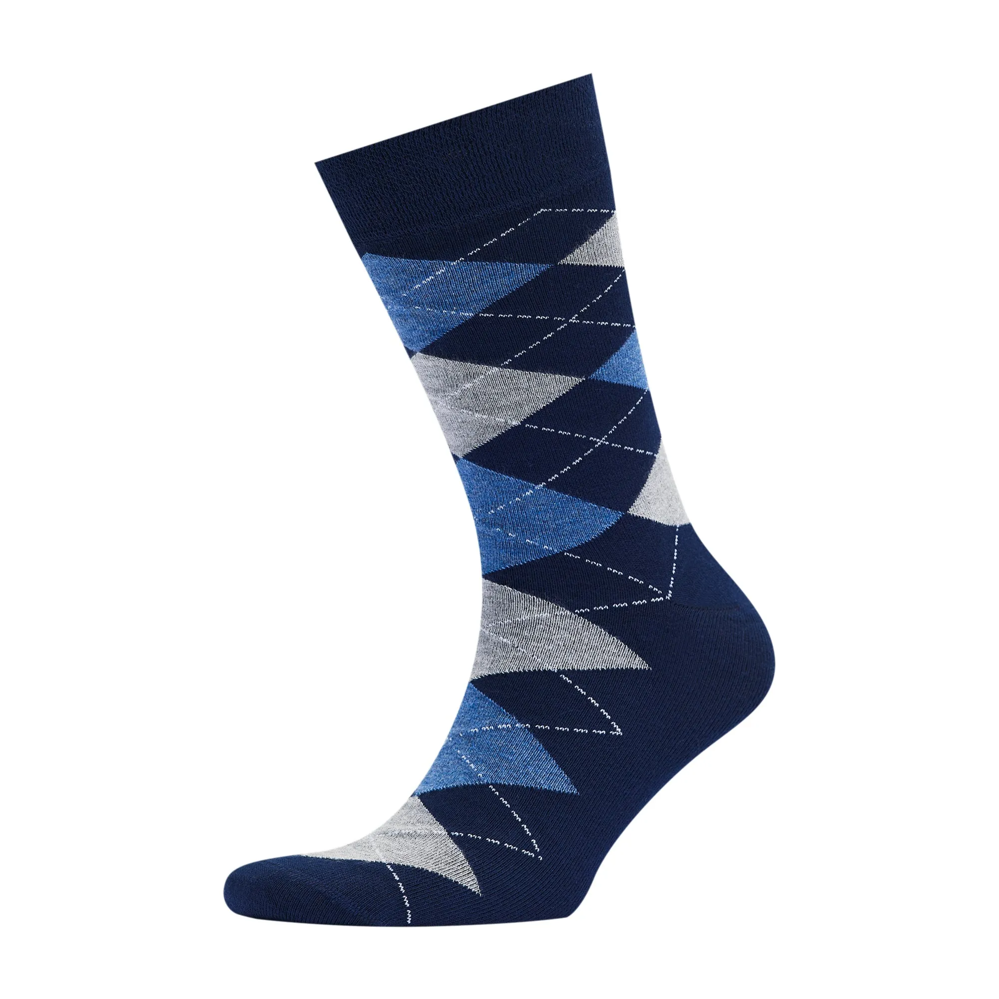 Men's Bamboo Dress Socks • Argyle Pack of 1/3/5 Pairs • Blue Navy