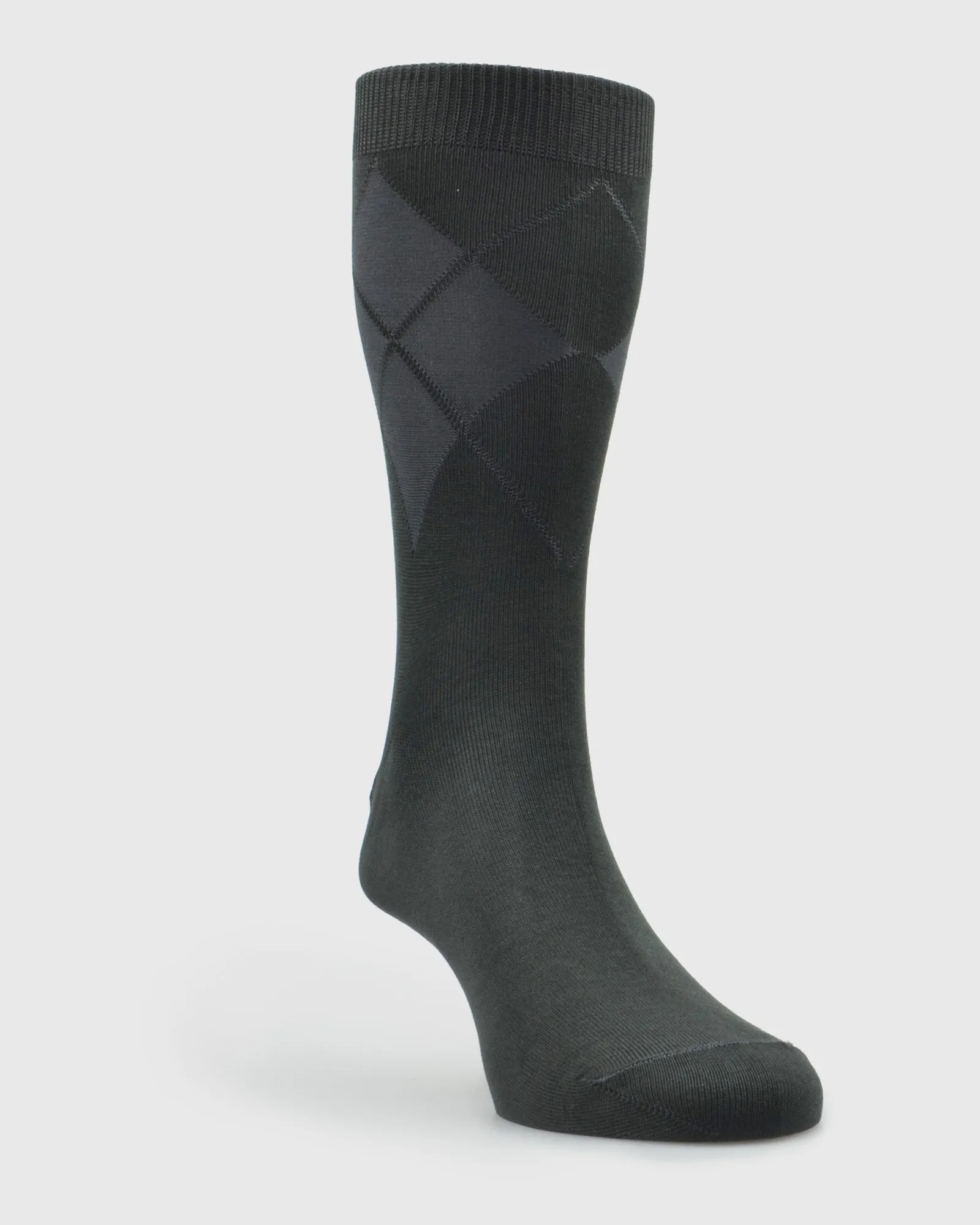 VISCONTI A238V TEXTURED CHARCOAL SOCKS