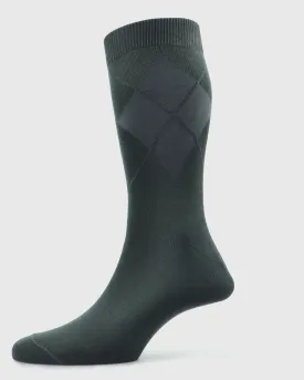 VISCONTI A238V TEXTURED CHARCOAL SOCKS