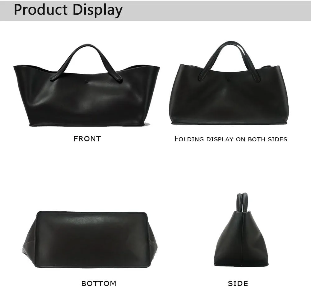Women's Tote Bag, Commuting Handbags with Leather Shoulder Strap, Designer Oversized Totes Top Handle Handbag