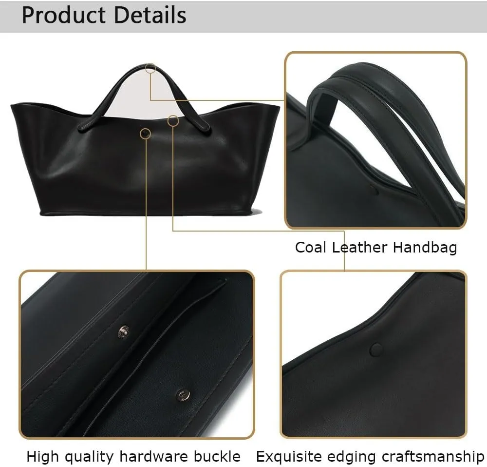 Women's Tote Bag, Commuting Handbags with Leather Shoulder Strap, Designer Oversized Totes Top Handle Handbag